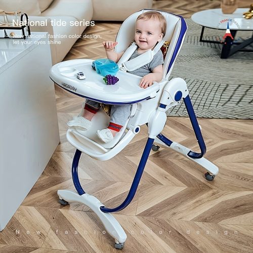 Hagaday Baby High Chair, Foldable Children's Dining Chair, Multifunctional Seat For Baby